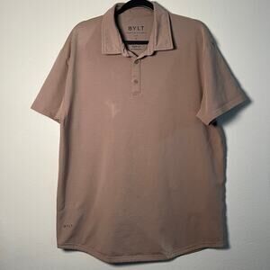 BYLT Tan Polo – Men's XL – Sun fading - Great Upcycling or DIY Shirt - Dye Paint